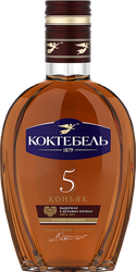 Коньяк КОКТЕБЕЛЬ 5 лет, 40%, 0.25л