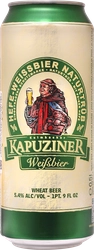 Пиво светлое KAPUZINER Weisbier нефильтрованное пастеризованное 5,4%, 0.5л