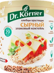 Хлебцы DR KORNER Злаковый коктейль сырный, 100г