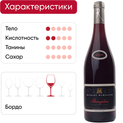Вино MICKAEL MARILLIER BEAUJOLAIS Бургундия красное сухое, 0.75л