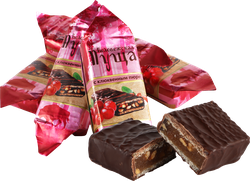 Изображение товара Конфеты глазированные БЕЛОВЕЖСКАЯ ПУЩА с клюквенным пюре, весовые