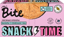 Крекеры овсяные TAKE A BITE со вкусом ванили и семенами чиа, сладкие, Арт. БФ-00001319, 125г