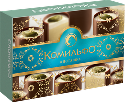 Конфеты КОМИЛЬФО Фисташка с двухслойной начинкой, 116г