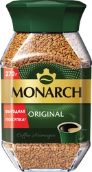 Кофе растворимый JACOBS Monarch/Monarch Original сублимированный, 270г