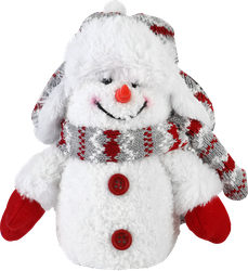 Изображение товара Фигура HOMECLUB Снеговик в вязаной шапке 20см, LED-подсветка Арт. XY-BL3-4B