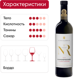 Вино FANAGORIA Номерной Резерв Каноническое красное сладкое, 0.75л