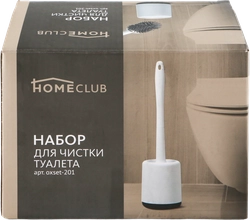 Набор для чистки туалета HOMECLUB 41х9см силиконовый ершик, пластик Арт. oxset-201