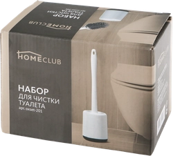 Набор для чистки туалета HOMECLUB 41х9см силиконовый ершик, пластик Арт. oxset-201