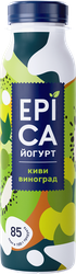 Йогурт питьевой EPICA с киви и виноградом 2,5%, без змж, 260г