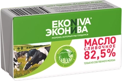 Масло сливочное ЭКОНИВА Традиционное 82,5%, без змж, 180г