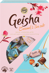 Изображение товара Конфеты шоколадные FAZER Geisha с ореховой начинкой и морской солью, 
150г
