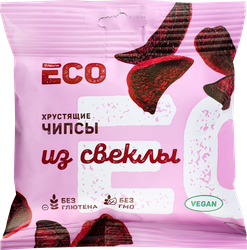 Чипсы овощные ЛЕНТА ЕСО Хрустящие, из свеклы, 25г