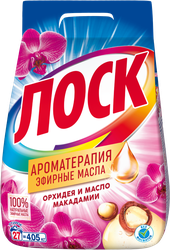 Изображение товара Стиральный порошок ЛОСК Ароматерапия Орхидея и масло макадамии, 4,05кг