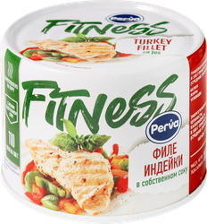 Изображение товара Индейка PERVA Fitness, филе в собственном соку, 180г