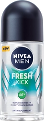 Антиперспирант роликовый мужской NIVEA Men Fresh Kick, 50мл