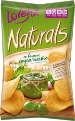 Чипсы картофельные NATURALS cо вкусом соуса песто, 100г