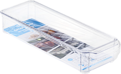 Изображение товара Органайзер для холодильника IDEA 10х30х5см, с крышкой, прозрачный, размер М Арт. 1584