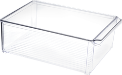 Изображение товара Органайзер для холодильника IDEA 20х30х10см, с крышкой, прозрачный, размер М Арт. 1587