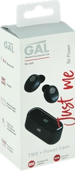 Наушники беспроводные GAL TW-2400 с Bluetooth, черный