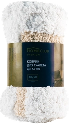 Коврик для туалета HOMECLUB Bella 40x50см, белый, бежевый Арт. AA-r02