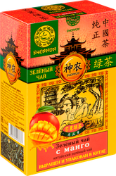 Чай зеленый SHENNUN с манго китайский, листовой, 100г