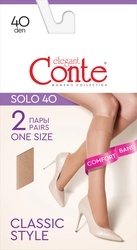 Гольфы женские CONTE Elegant solo, 40 den nero, Арт. 20С-198СП, 2пары