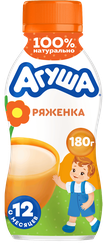 Изображение товара Ряженка детская АГУША 3,2%, с 12 месяцев, без змж, 180г