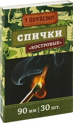 Спички BOYSCOUT Костровые 9см, Арт. 61029, 30шт