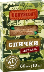 Спички длительного горения BOYSCOUT Вулкан 6см, Арт. 61034, 10шт