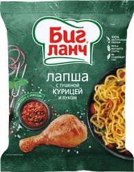 Лапша БИГ ЛАНЧ с тушеной курицей и луком, 75г