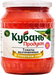 Томаты КУБАНЬ ПРОДУКТ в томатном соке, неочищенные, 680г