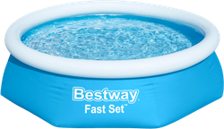 Бассейн надувной BESTWAY Fast Set 1880л 244х61см, Арт. 57448