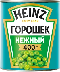 Горошек зеленый HEINZ Нежный, из мозговых сортов, 400г