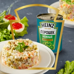 Горошек зеленый HEINZ Нежный, из мозговых сортов, 400г