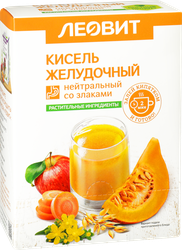 Кисель ЛЕОВИТ Желудочный, нейтральный со злаками, в пакетиках, 5х20г