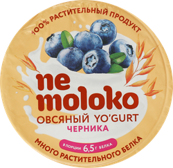 Продукт овсяный NEMOLOKO Yo'gurt Черника, 130г