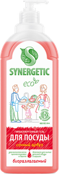 Изображение товара Средство для мытья посуды и детских игрушек SYNERGETIC биоразлагаемое с ароматом арбуза, 1л