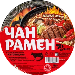 Лапша DOSHIRAK Чан рамен, со вкусом острой говядины, 86г