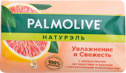 Изображение товара Туалетное мыло PALMOLIVE Натурэль Увлажнение и свежесть с цитрусовыми экстрактами и кремом, 150г