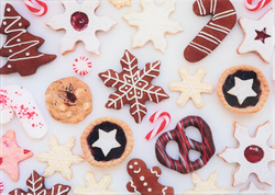 Изображение товара Доска разделочная HOMECLUB Festive 25х18см, прямоугольная, стекло Арт. ZGS-cut9