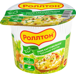 Пюре картофельное РОЛЛТОН с куриным вкусом, 40г