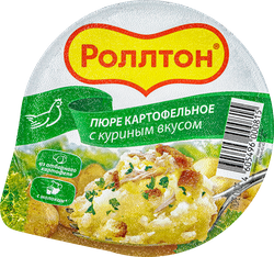 Пюре картофельное РОЛЛТОН с куриным вкусом, 40г