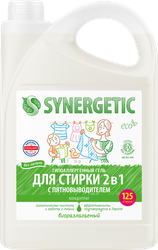 Гель для стирки SYNERGETIC 2в1 концентрированный универсальный биоразлагаемый, 3,75л