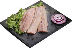 Изображение товара Сельдь Атлантическая малосоленая ЛЕНТА FRESH в солевой заливке, филе, 
весовая