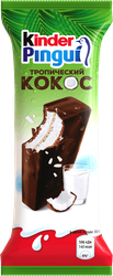 Изображение товара Пирожное бисквитное KINDER Pingui Кокос, 30г