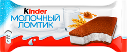 Пирожное бисквитное KINDER Молочный ломтик с молочной начинкой, 28г