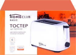 Тостер HOMECLUB TA01116-GS/TA1070-GS