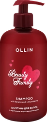 Шампунь для волос OLLIN Beauty family с кератином и протеинами шелка, 500мл