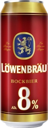 Пиво светлое LOWENBRAU Бокбир Крепкое пастеризованное 8%, 0.45л