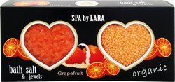 Изображение товара Набор подарочный женский SPA BY LARA Грейпфрут: Соль для ванн, 160г + Жемчужины увлажняющие для ванн, 100г